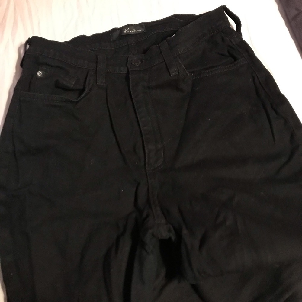 Black high rise jeans